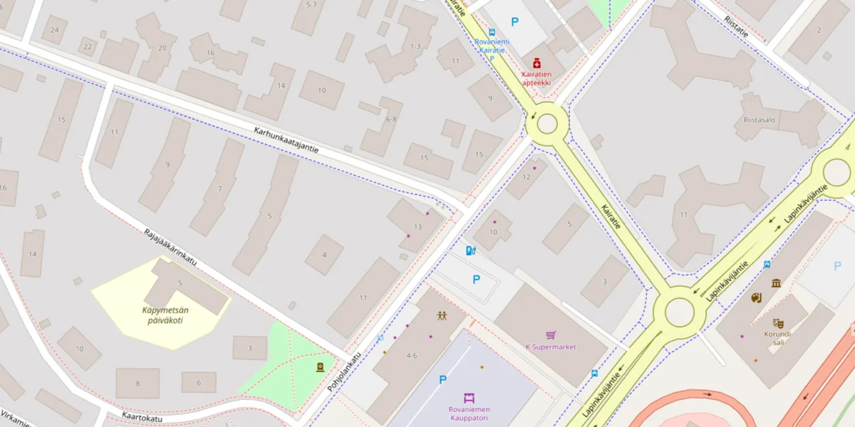 Kartta: Lapin Ultra, Pohjolankatu 13, Rovaniemi